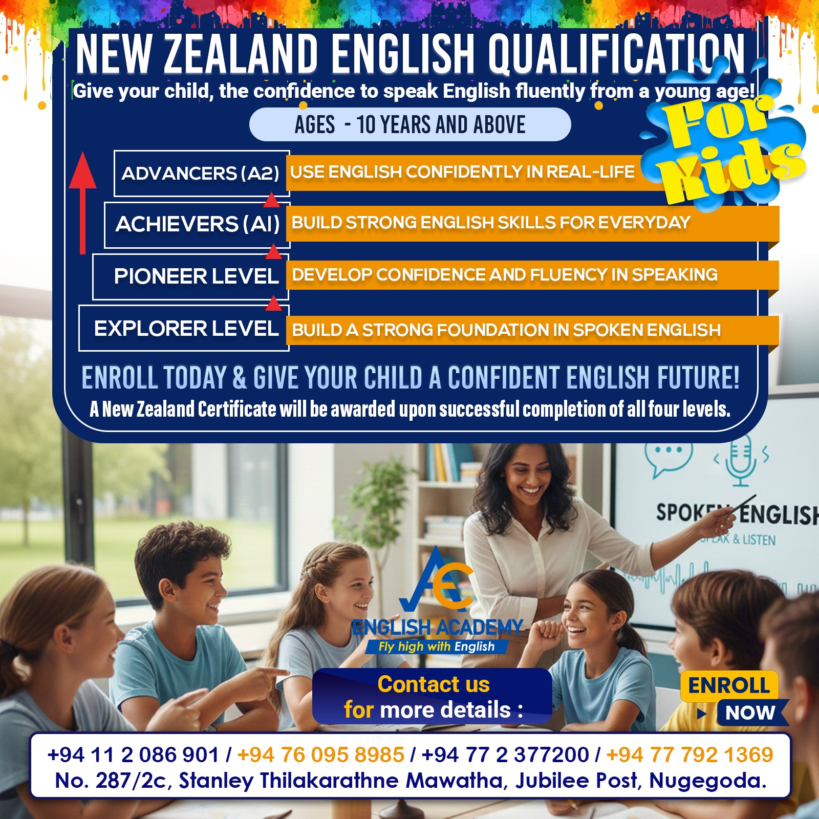 ACE Kids English Programs - Facebook Post